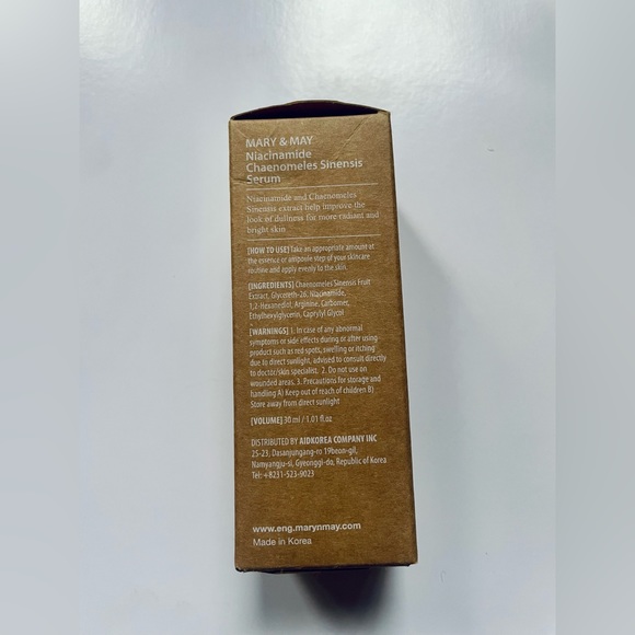 Mary & May Niacinamide + Chaenomeles Sinensis Serum 30ml - Picture 2 of 5